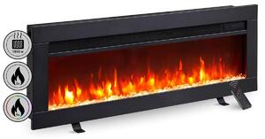Caminetto elettrico da incasso BALDERIA Agnes 36 – Potenza termica fino a 1800 W, nero