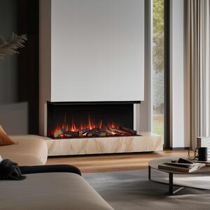 Camino elettrico da incasso BALDERIA Athena 52 – Potenza termica fino a 1500 W, nero