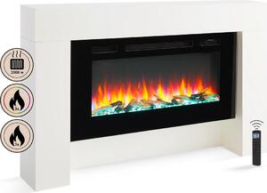 Camino elettrico da appoggio BALDERIA Herkules – Potenza termica fino a 2000 W, bianco