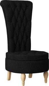 Poltrona Slipper Nero 56,5 x 70 x 110 cm Tessuto