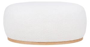 Sgabello bianco in tessuto bouclé Manhattan - House Nordic