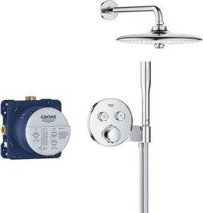 Built-in shower set - All jet types - Thermostatic mixer - GROHE - 34878000 - Gray