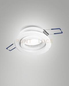 Narka faretto incasso tondo orientabile d.8,2cm h2,5 bianco attacco
