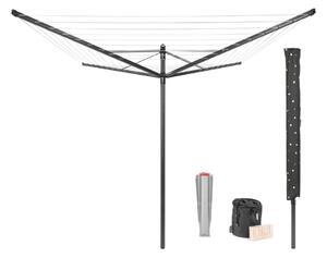 Stendino da giardino color antracite 50 m Lift-O-Matic – Brabantia