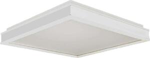 Plafoniera LED, metallo, bianco, dimmerabile, 4000K, L 50 cm