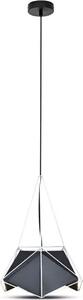 Lampada a sospensione Basics nera 1xE27x60W in metallo, dimensioni: 120x40x40 cm, IP20, V-TAC