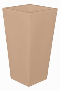 Porta vaso Vaso in polietilene EGIZIO LISCIO 32x22x53 cm ideale per arredare al meglio sia un ambiente interno che esterno Cappuccino