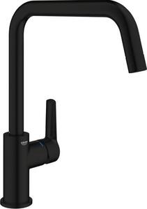 Rubinetto da cucina, miscelatore monocomando, nero opaco, bocca alta, angolo di rotazione 150°, GROHE Start 304702430