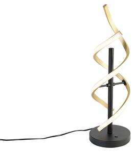 Lampada da tavolo oro con LED dimmerabile a 3 livelli in Kelvin - Henk