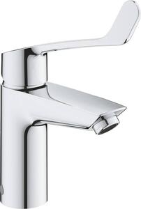 Grohe Eurosmart Mitigeur monocommandé pour lavabo, S-Size, saillie 111mm, sans vidage, levier long, anti-brûlure thermique, 23984003, 23984003