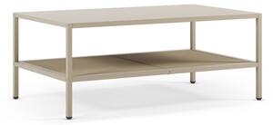 Tavolino da salotto color crema in metallo 60x100 cm Fayna – Marckeric
