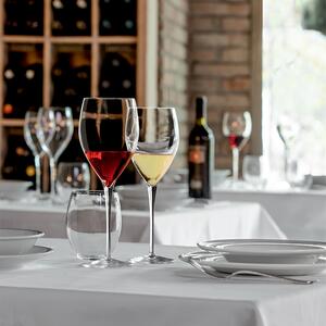 Calice universale 45 cl, linee moderne e robuste, elevata percezione del colore, alta persistenza dell'aroma, indicati per la degustazione di vini rossi