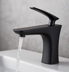 Miscelatore lavabo Pentos – nero – miscelatore con set di installazione