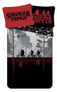 Set copripiumino e federa da bambini in cotone per letto singolo 140x200 cm Stranger Things "Upside Down" – Jerry Fabrics