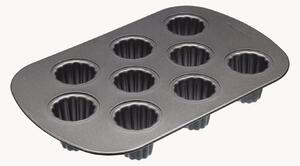 Stampo per 9 canelé con rivestimento antiaderente Cara