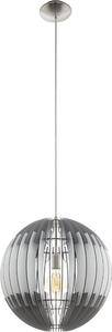 Eglo 96747 Olmero lampada a sospensione E27 nichel grigio bianco