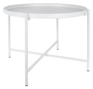 Tavolino da salotto rotondo bianco in metallo ø 50 cm Meseta – Leitmotiv