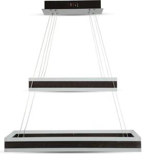 Lampadario a LED VT-101 marrone 113 W, bianco caldo 6300 lm, metallo, dimensioni: 120 x 60 x 60 cm, IP20, V-TAC