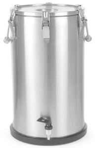 Contenitore thermos in acciaio con rubinetto per trasporto alimenti 35L - Hendi 710326