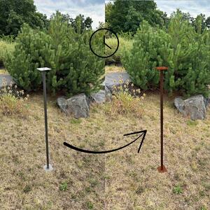 CORGARDEN Supporto per mangiatoie per uccelli 120 cm, corten CORGARDEN 1042