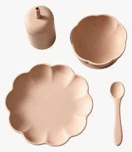 Set da pranzo per bambini in silicone Little Poppy, set da 4