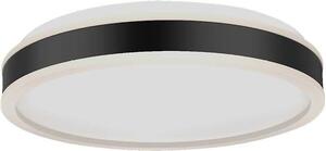 Plafoniera LED, metallo, nero, stile design, D 40 cm
