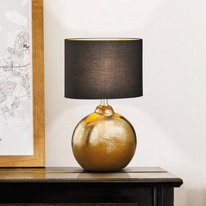 FISCHER & HONSEL Lampada da tavolo Foro, Bronzo / Ottone antico, Soggiorno / Sala da pranzo, Ceramica, Moderno, Lampada da tavolo