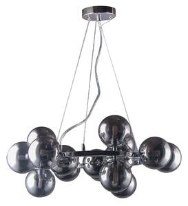 Lampadario Marbelio cromato fumé 15xG9x28W vetro, dimensioni: 120x58x58 cm, IP20, Italux