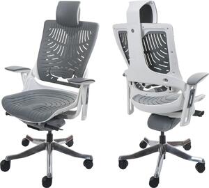 Sedia da ufficio MERRYFAIR Wau 2b, sedia da scrivania girevole, scocca rigida, ergonomica ~ grigio