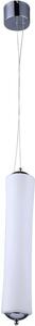 Lampada a sospensione LED BAMBOO bianca cromata 18W, luce bianca calda 1200 lm, plastica, dimensioni: 250 x 12,5 x 12,5 cm, IP20, V-TAC