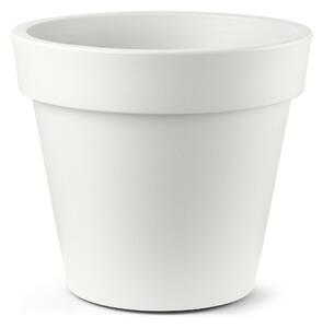 Vaso in Polietilene TONDO ARIA dimensioni 65x65xh 60 cm adatto interno esterno colore bianco perlato