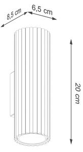Brilagi - Applique LED CRESTO 2xGU10/10W/230V 20 cm bordeaux