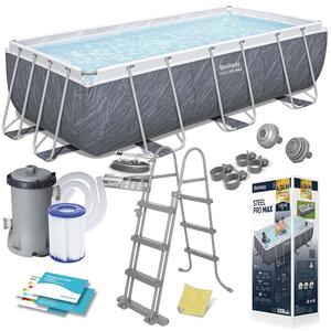 Piscina Steel Pro Max Marble 4,04 x 2,01 x 1 m - 56721