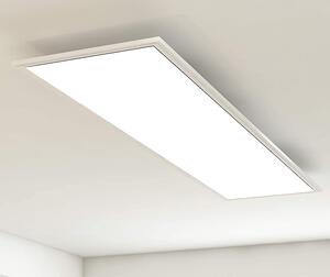 Briloner Simple LED plafoniera, pannello LED piatto, angolare, 119,5x29,5 cm, bianco