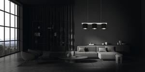 Briloner Leuchten LURI - Lampade a sospensione - 4736034 - Regolabile in altezza - Silver-Crafted - Legno - Attacco E14 max. 25 Watt - 3 luci - 65 x 15 x 136 cm