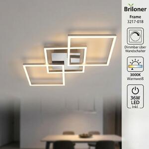 Lampada da soffitto LED dimmerabile orientabile 36 W argento metallo-plastica IP20 Briloner