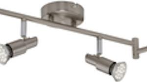 Faretto LED per soffitto orientabile e inclinabile 6xGU10 18W nichel opaco Briloner