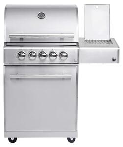 Barbecue a gas ALLGRILL CHEF M in acciaio inox modulare modello base 3 bruciatori, bruciatore laterale, bruciatore posteriore (500903)
