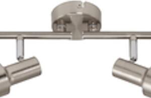 Lampada da soffitto a LED faretto 4xGU10 orientabile 3000K 12W nichel opaco Briloner