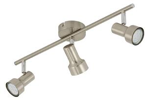 Lampada da soffitto LED Spot 3xGU10 orientabile 3000K 12W nichel opaco Briloner