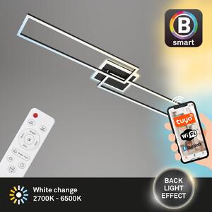 Lampada da soffitto a LED CCT WiFi Bluetooth App 40W nero metallo-plastica Briloner