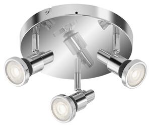 Lampada da bagno a LED faretto IP44 orientabile e inclinabile 3xGU10 14,4W Ø 21cm Briloner