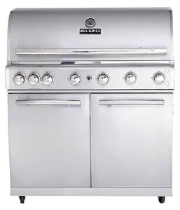 Barbecue a gas ALLGRILL CHEF XL in acciaio inox modulare modello base 6 bruciatori, retrobruciatore (500906)
