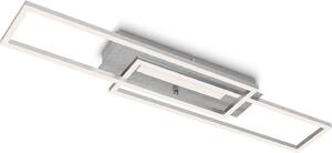 Lampada da soffitto a LED con funzione memoria, commutabile separatamente, 40 W, metallo argento Briloner