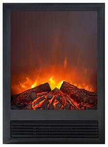 Casa Padrino caminetto elettrico da incasso nero 47 x 20,5 x h. 66,5 cm - Caminetto decorativo a LED da salotto con telecomando - Mobili da salotto - Mobili - Caminetti elettrici da incasso a LED