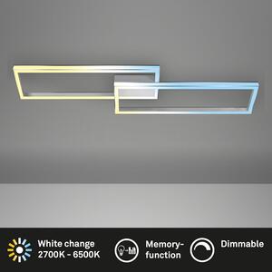 Lampada da soffitto a LED, alluminio-cromo, LED/45W