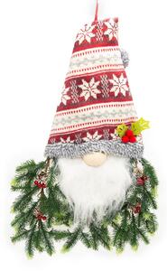 Fuoriporta di Natale cappello da gnomo Rosso e Bianco Wisdom