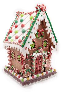 Casetta di Natale marzapane Hensel e Gretel con luci Led RGB Wisdom