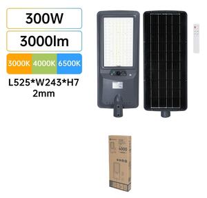 Aigostar - Lampione stradale solare a LED con sensore LED/300W/3,2V 3600mAh + telecomando