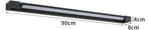 BRILAGI - LED Applique da esterno AQUA LINE LED/24W/230V 90 cm IP44 nero
